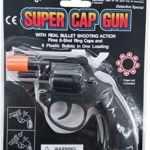 Fake Play Toy Cap Guns Super Cap 8-Shot Revolvers Set of 2 Gifts for Kids